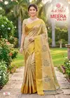 Meera Vol 7 By Kashvi Brasso Doby Border Zari Printed Sarees